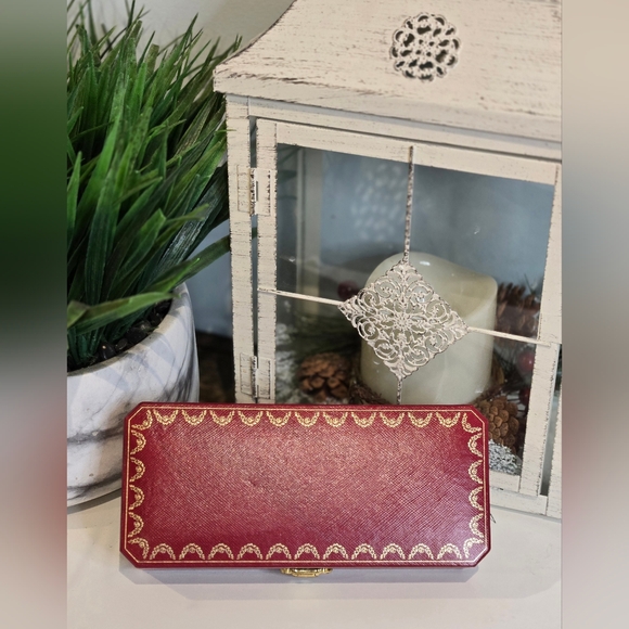 Cartier Red and Gold Jewelry Case